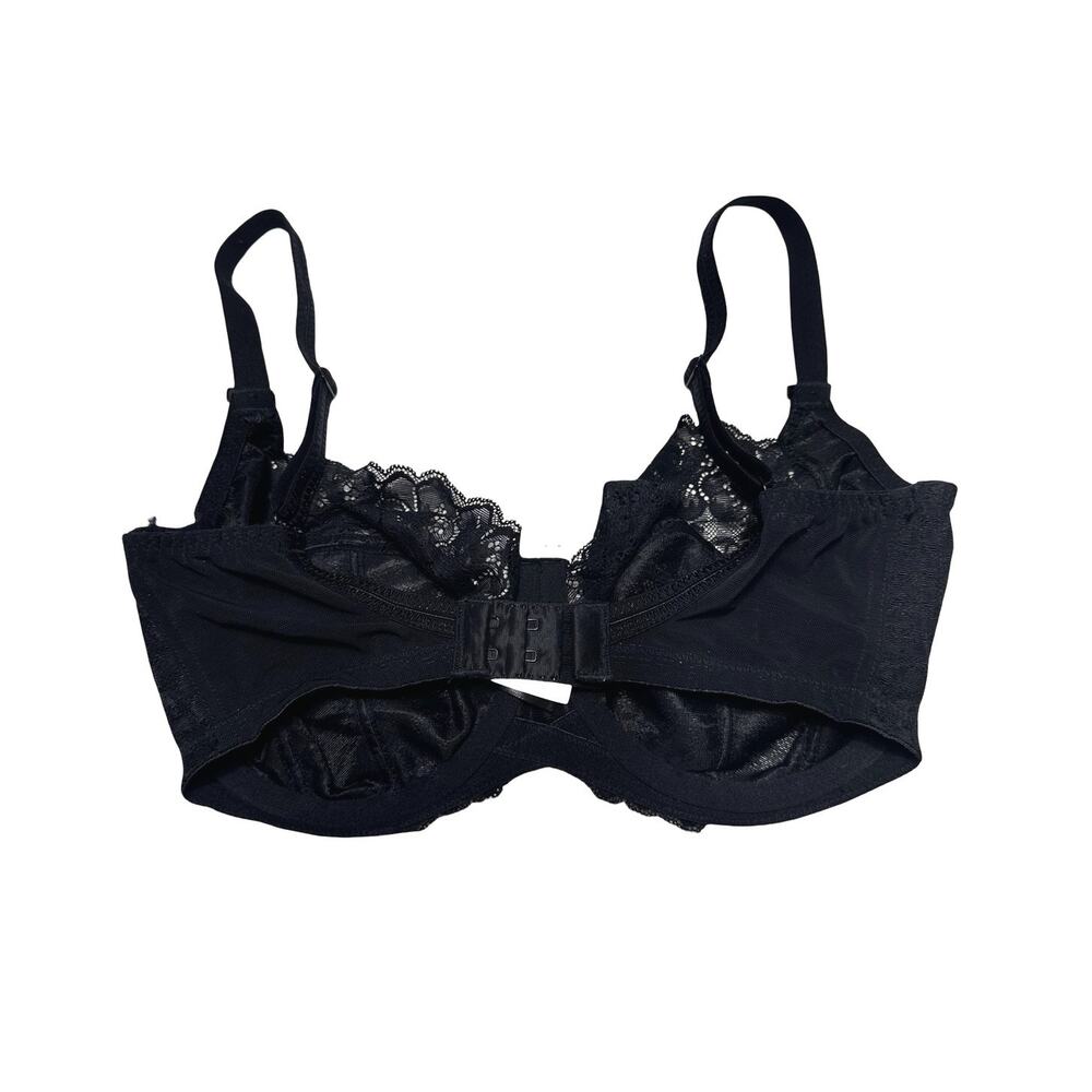 Panache Black Lace Full Coverage Un-padded Bra UK/US 30G - Picture 9 of 12